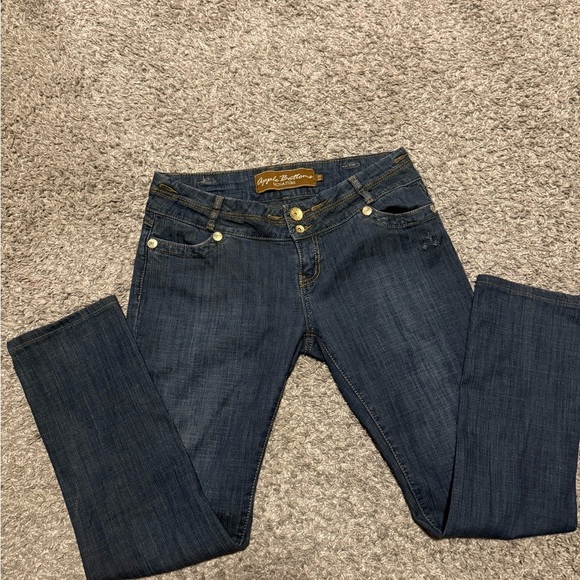 Vintage Rare Apple Bottoms Blue Jeans Classic Fit Size 11/12 - Picture 12 of 12